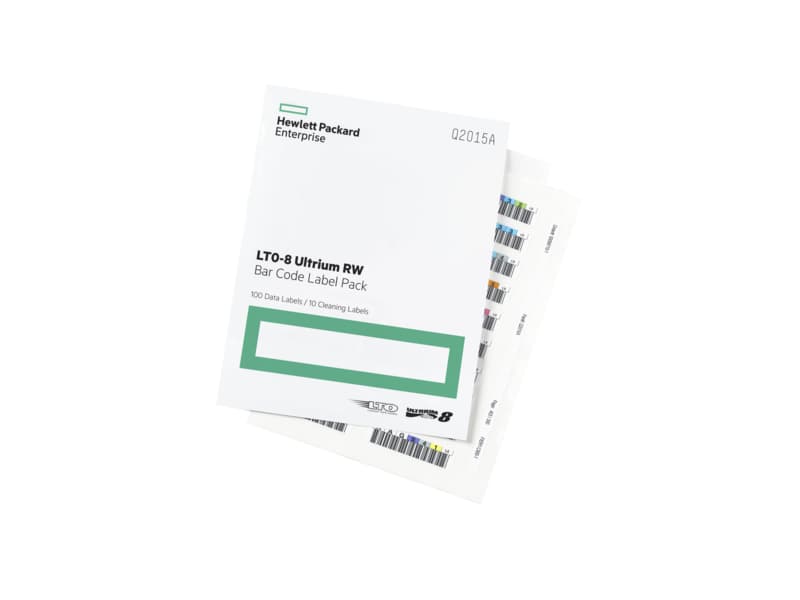 HPE LTO-8 Ultrium RW Bar Code Label Pack - Q2015A