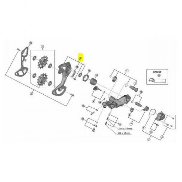 Shimano Pulley Carrier Foreign Xtr M9120 Sgs 12s