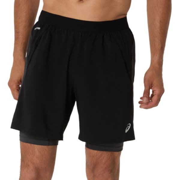 Asics Calções Road 2N1 7IN Short 2011d246-001 L Preto