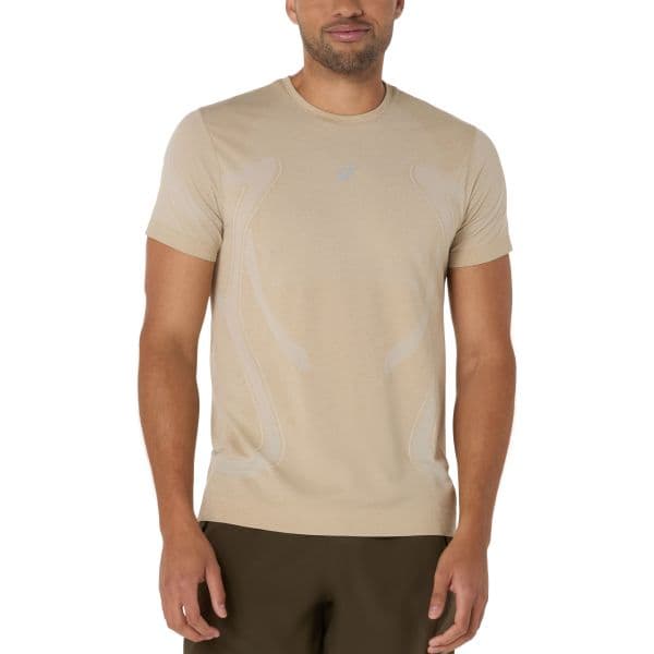 Asics T-shirt Road Seamless Ss Top 2011d355-100 XL Castanho