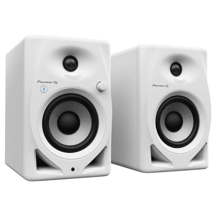 Coluna Monitora Bluetooth Pioneer DJ DM-40D 4" Pack 2 Branco