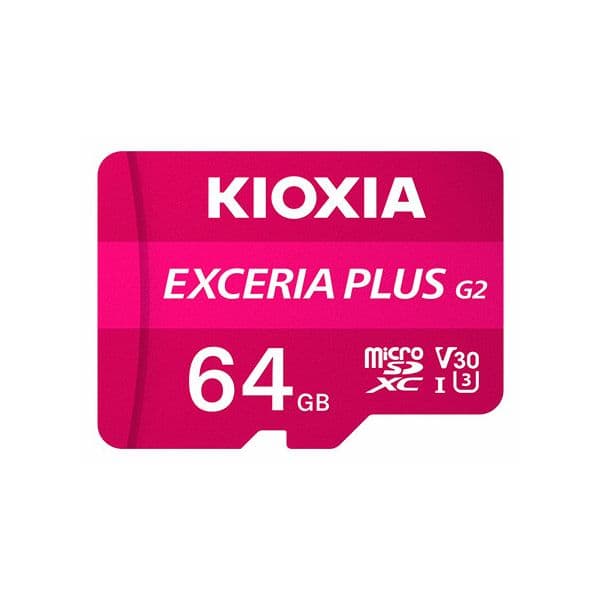 Kioxia 64GB MicroSDXC Exceria Plus G2 UHS-I C10 U3 V30 + Adaptador SD