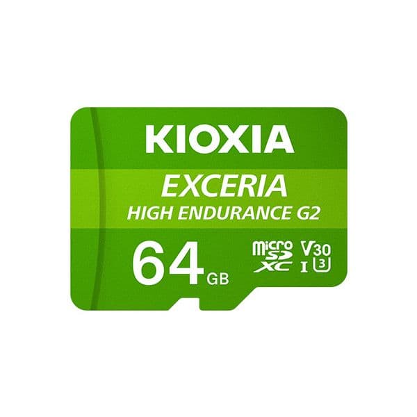 Kioxia 64GB MicroSD High Endurance G2 Exceria UHS-I U3 V30 C10 A1 LMHE2G064GG2