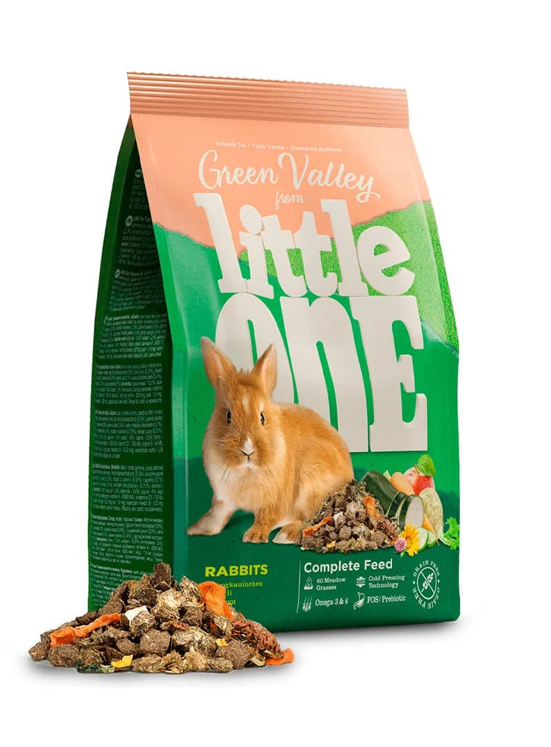 "Green Valley". Alimento à base de erva para Coelhos 750gr - Little One