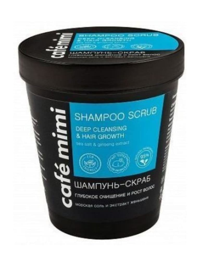 Cafe Mimi Shampoo Scrub Deep Cleansing & Hair Growth 330Gr