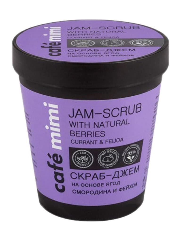 Cafe Mimi Jam-Scrub With Natural Berries Currant & Feijoa 270Gr