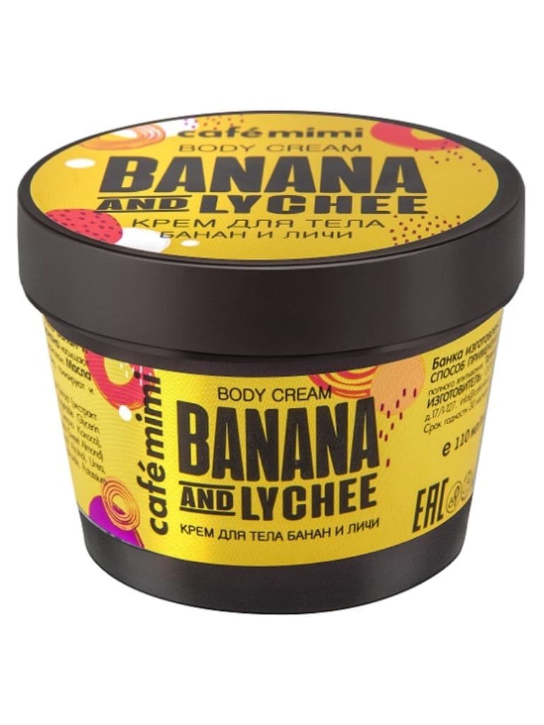 Cafe Mimi Body Cream Banana & Lychee 110Ml