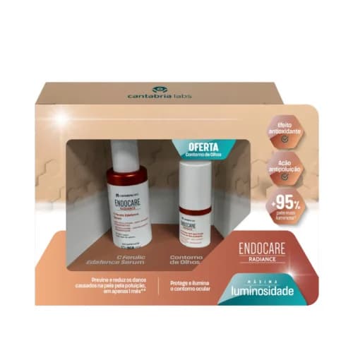 Endocare Radiance C Ferulic Edafence Sérum 30ml + Radiance Contorno de Olhos 15ml Coffret