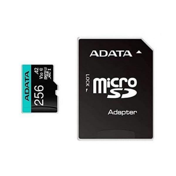 ADATA 256GB microSDXC Premier Pro Class 10 UHS-I U3 V3 - AUSDX256GUI3V30SA2-R