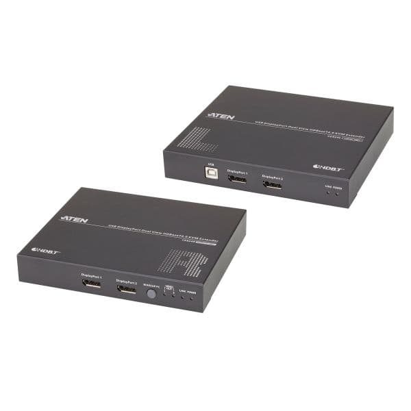 ATEN Extensor KVM USB DisplayPort HDBaseT 4K Dual View 100m CE924-AT-G