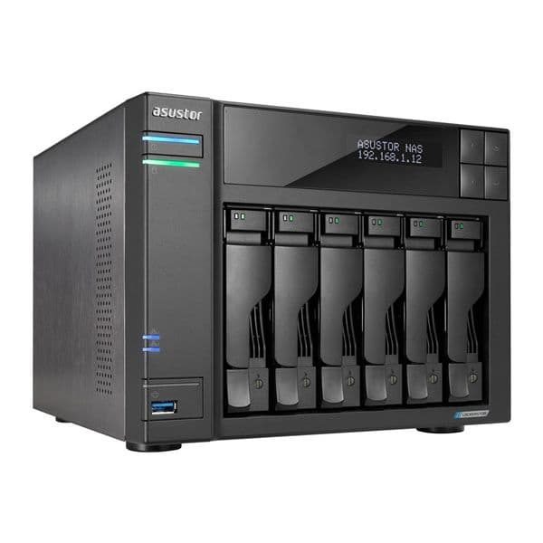 Asustor As6702t LOCKERSTOR 6 Gen 2 AS6706T 6-Bay 4C 2.0GHz-8GB-2.5GbE 3Y WTY