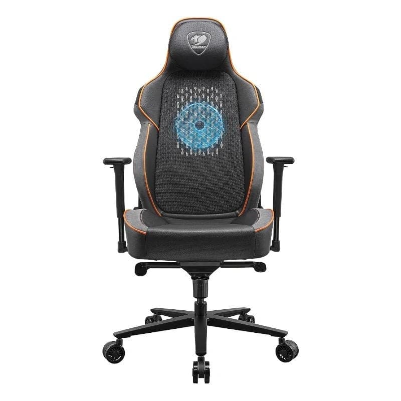 Cadeira Gaming Cougar Nxsys Aero com Ventoinha Preta/Laranja