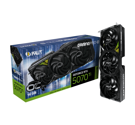 Palit GeForce RTX 5070 Ti GamingPro-S OC, GeForce RTX 5070 Ti, 16 GB, GDDR7, 256 Bit, 7680 x 4320 Pixel, PCI Express 5.0