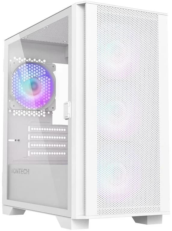 Montech Caixa Micro-ATX AIR 100 ARGB Vidro Temperado Branco