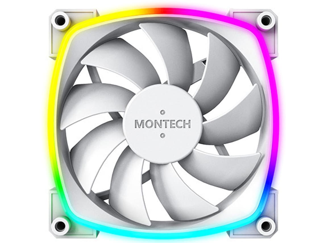 Montech AX120 PWM ARGB Ventoinha 120mm Branco