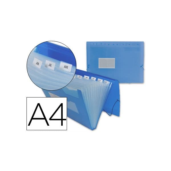 Liderpapel Pasta Classificadora c/ Fole A4 Transp. 13 Depa - 032112