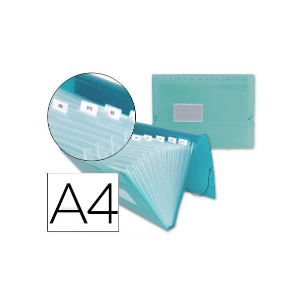 Liderpapel Pasta Classificadora c/ Fole A4 Transp. 13 Depa - 032113