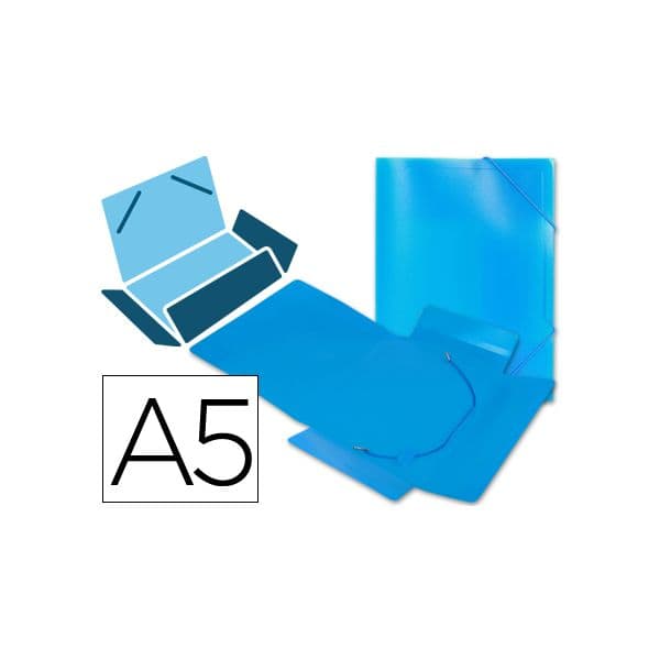 LiderPapel Pasta PP A5 c/ Elásticos Blue - SS02
