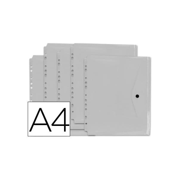 LiderPapel Bolsa Porta-Documentos A4 Multiperfurada Crystal - DS49