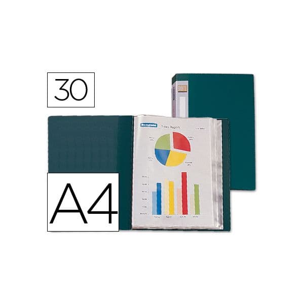 Liderpapel Capa Catálogo A4 30 Bolsas Verde - CJ43