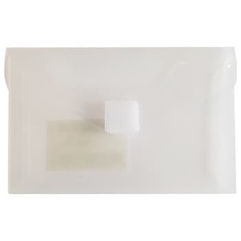 Bolsa Porta Documentos A8 com Fecho Velcro Transparente 12un. - 1003858