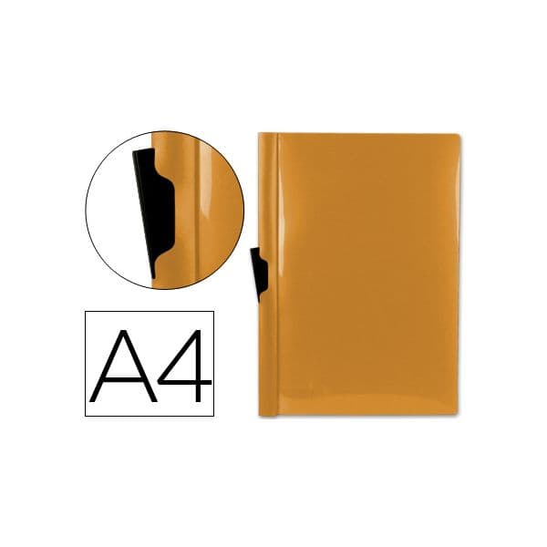 LiderPapel Pasta PP c/ Clip A4 Laranja - DP05