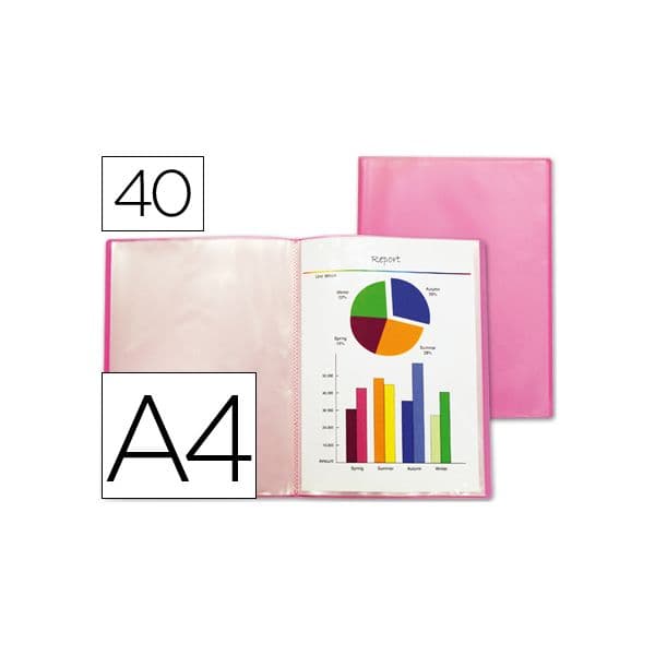 Liderpapel Capa Catálogo PP DIN 40 Bolsas Clear - CJ24