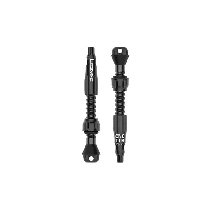 VALVULAS TUBELESS BICICLETA LEZYNE CNC TLR 60MM PRETO (2PCS)