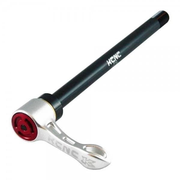 KCNC Kqr07 Through Axle Skewers Al6061 Pressclick Rear 142 Shim E Thru Silver 12 mm