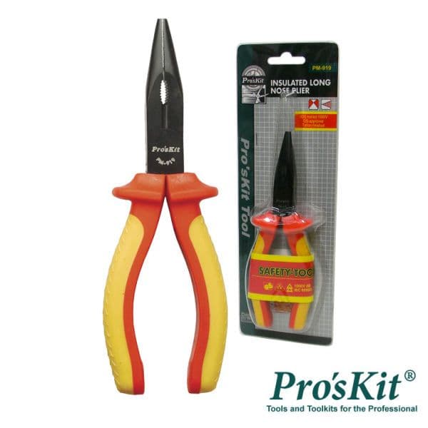 Pro's Kit Alicate de Pontas Longas Profissional 170mm (Blister) - PM-919