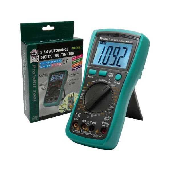 Pro's Kit Multimetro Digital Profissional MT-1270 - 3 ½ Digitos RetroIluminado