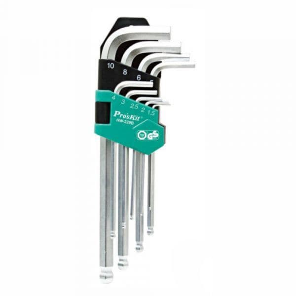 DIV Conjunto de 9 Chaves Hexagonais Allen HW-229B