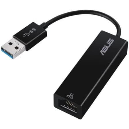 Adaptador de Rede USB3.0 p/ RJ45 Gigabit Asus OH102 Preto