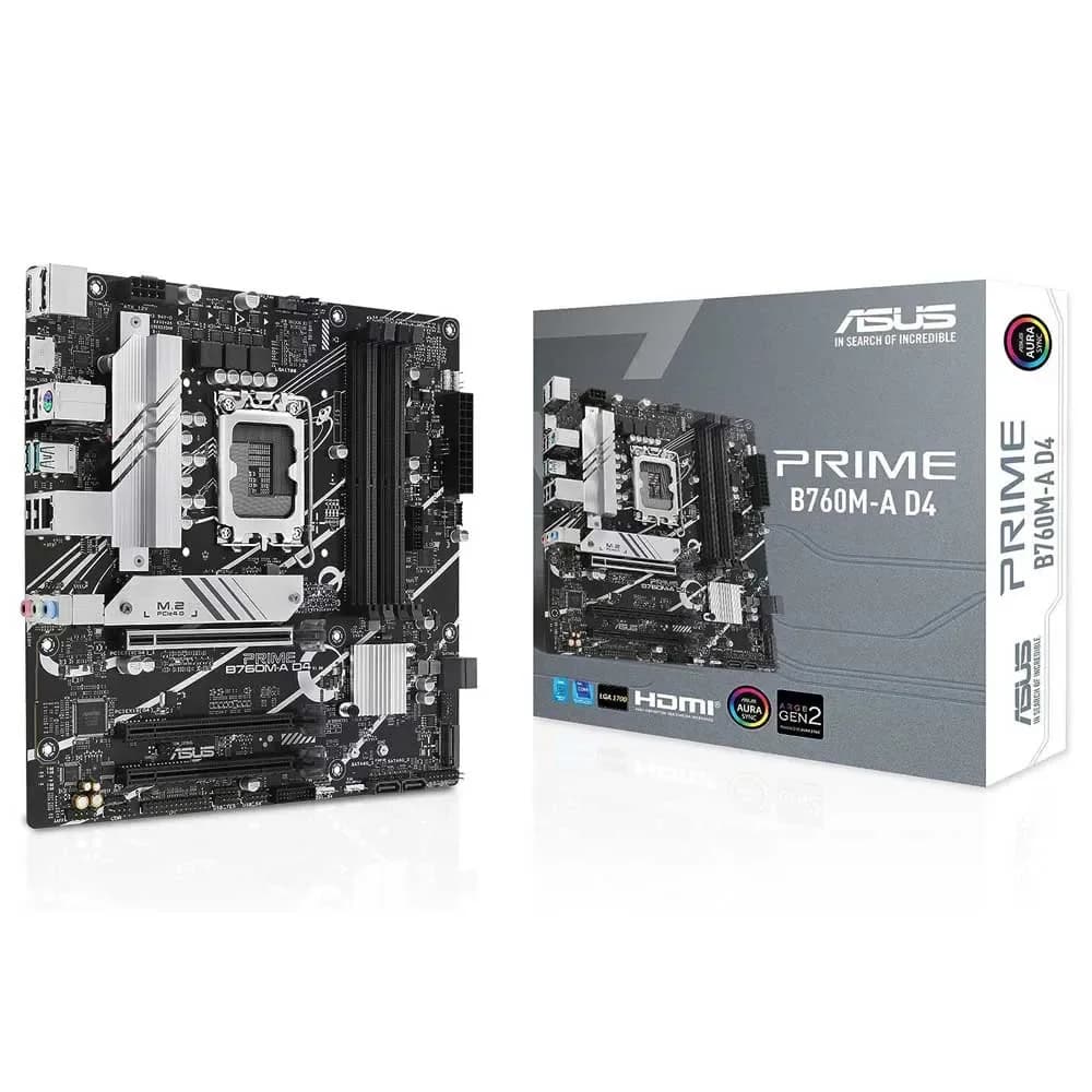 Motherboard Asus Prime B760M-A D4-CSM (intel, 1700, DDR4, Matx) - 90MB1D00-M0EAYC