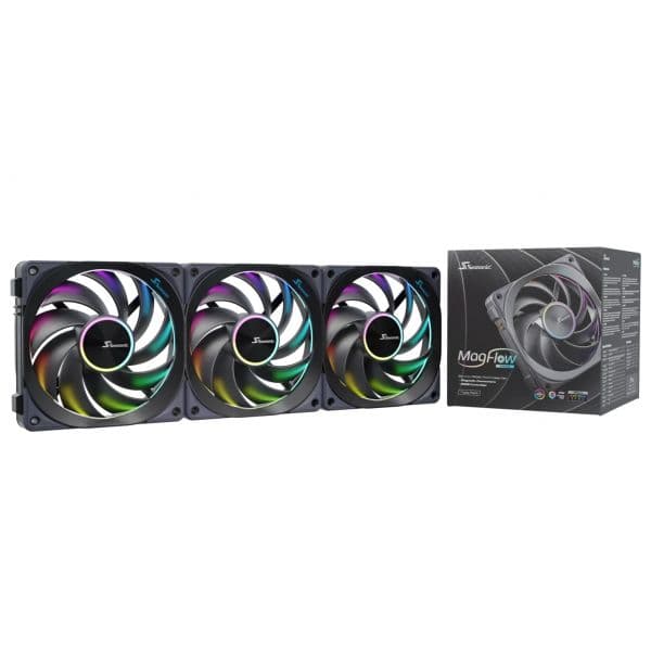 Seasonic MagFlow 1225 ARGB Ventoinha 120mm Preto