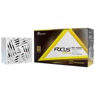 Seasonic Modular Focus GX-1000W V4 80+ Gold ATX3.1 Branca