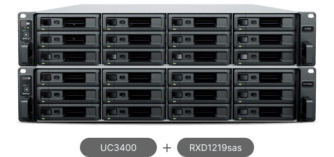 Synology UC3400 servidor NAS e de armazenamento Rack (2U) Ethernet LAN D-1541