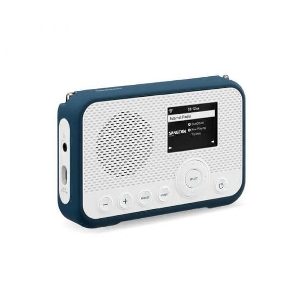Sangean Rádio Digital Portátil WFR-39 DAB+ FM-RDS Spotify Connect Branco / Ink Blue