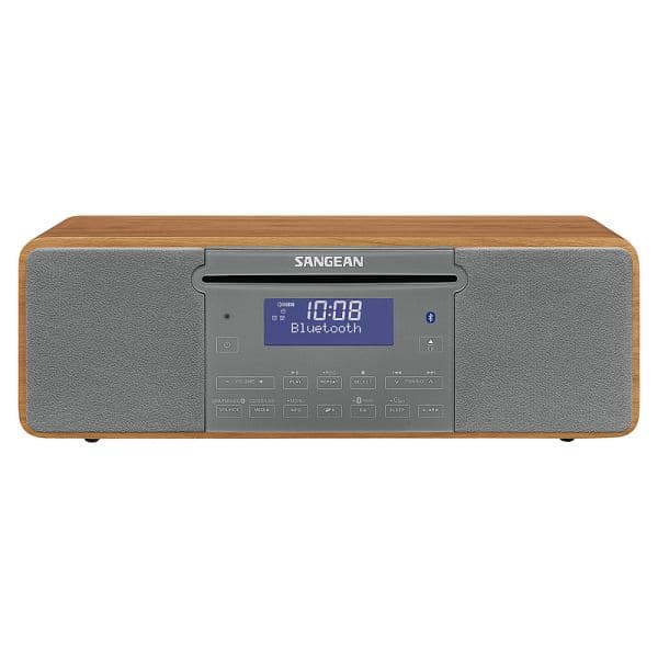 Sangean Rádio Portátil DDR-47 BT Walnut Genuine 470 DAB+ FM MP3 Bluetooth Cinzento