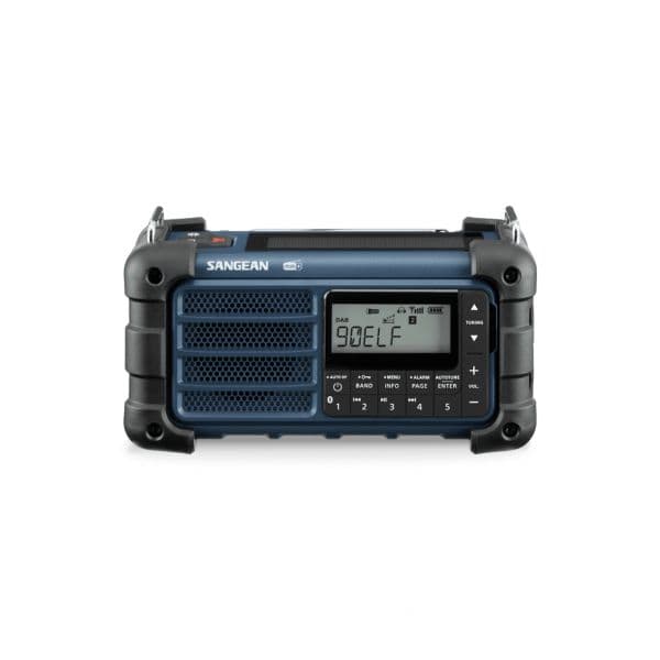 Sangean Rádio Portátil MMR-99 DAB+ FM Bluetooth Solar Dínamo Azul Oceano