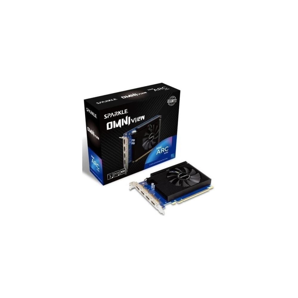 Sparkle Intel Arc A310 Omni View 4GB GDDR6 Placa Gráfica com Baixo Consumo e 4x HDMI