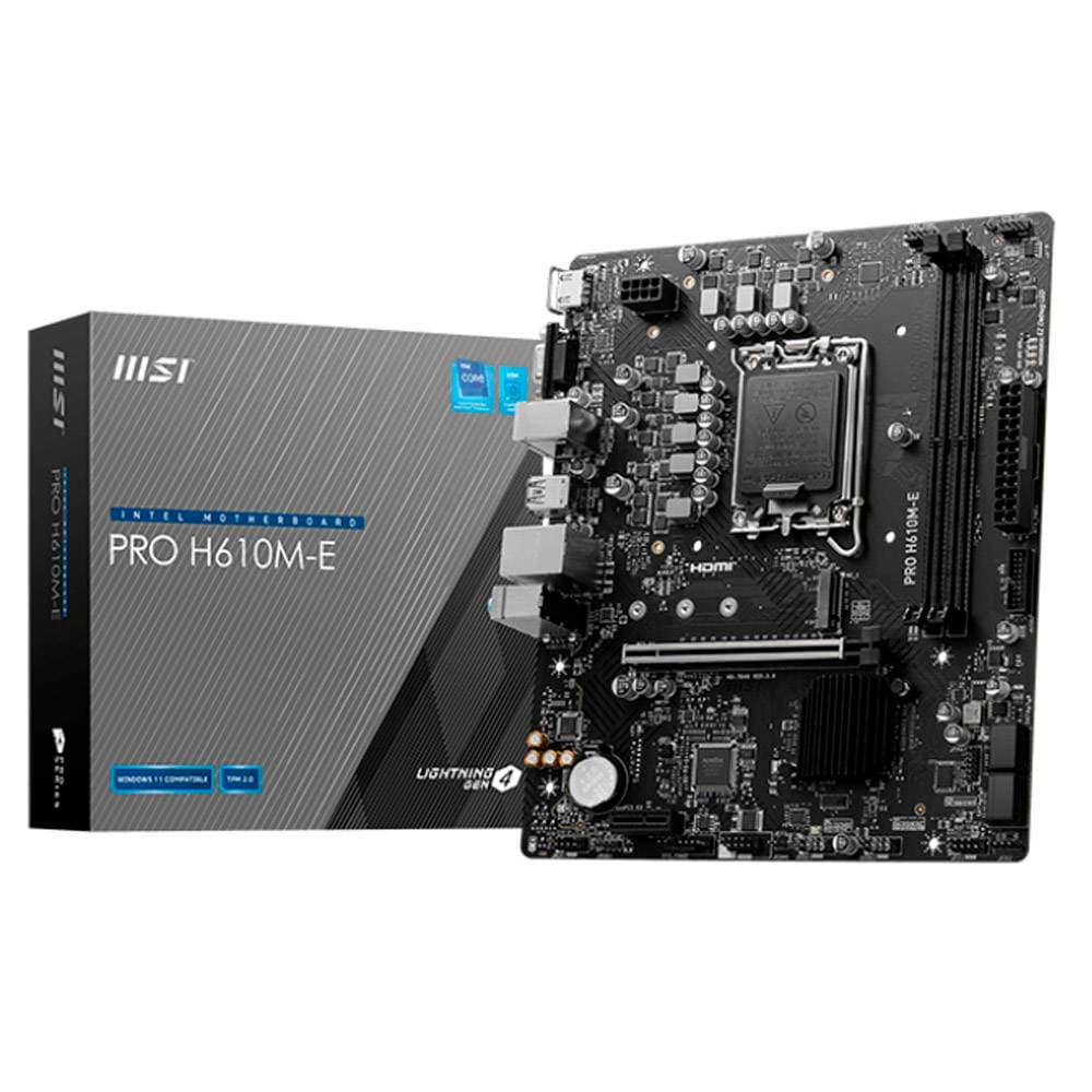 Motherboard MSI PRO H610M-E PLACA BASE 7D48-019R