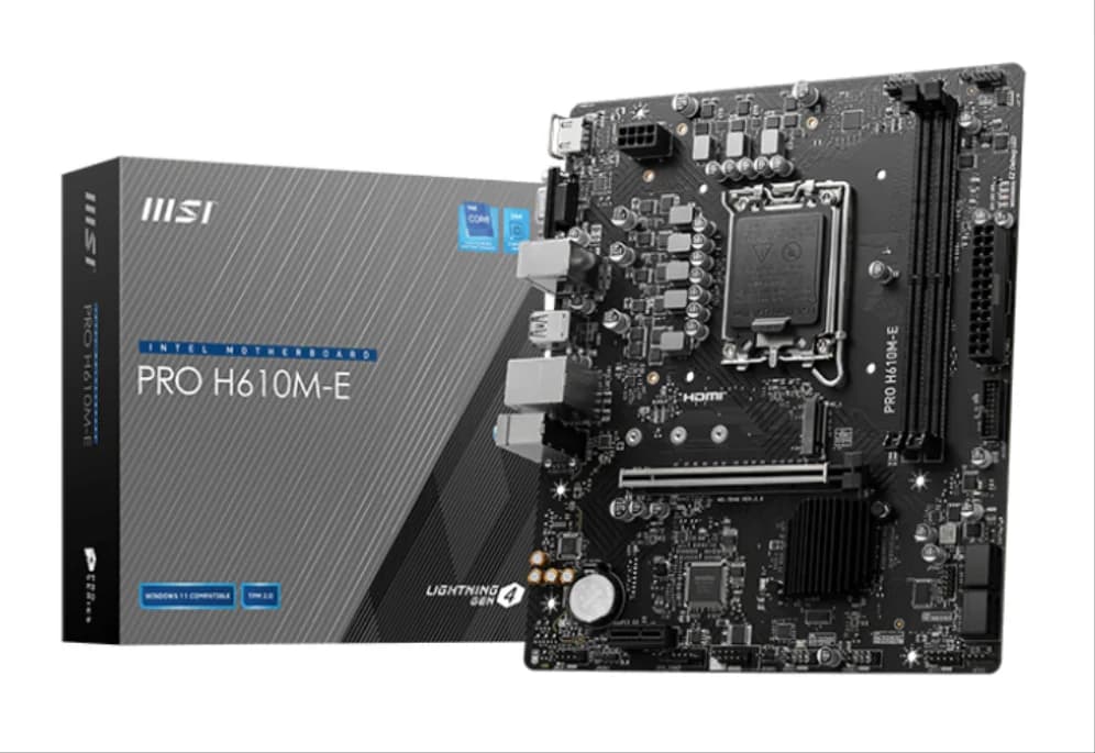 Motherboard MSI PRO H610M-E PLACA BASE 7D48-019R