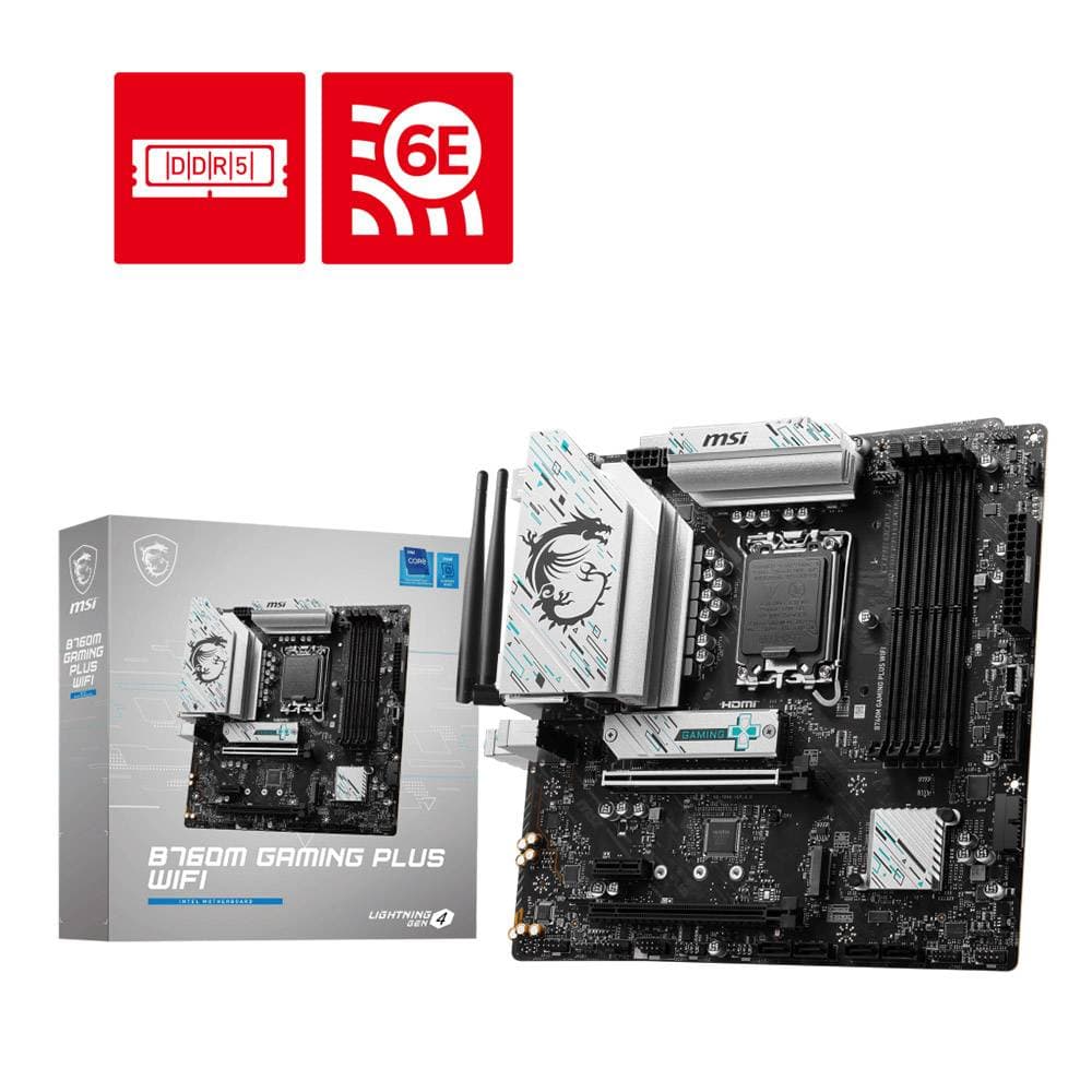 Motherboard MSI Skt1700 - B760M GAMING PLUS WIFI - 911-7D99-017