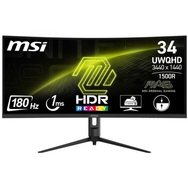 Monitor MSI MAG 342CQR E2 34" LED VA UltraWide QHD 180Hz Curvo