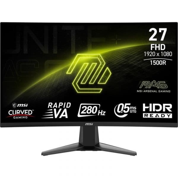 Monitor MSI MAG 276CXF 27" LED Rapid VA FullHD 280Hz Curvo