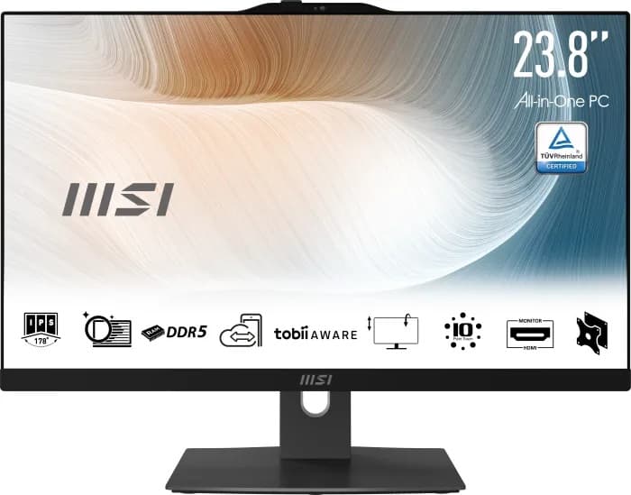 MSI Modern AM242P 1M-1204DE, preto, Core 3 100U, 16 GB de RAM, SSD de 256 GB