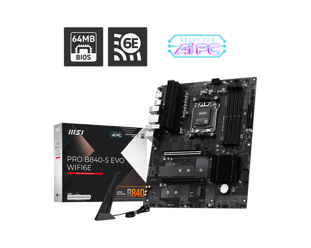 Motherboard MSI PRO B840-S EVO WIFI6E AM5