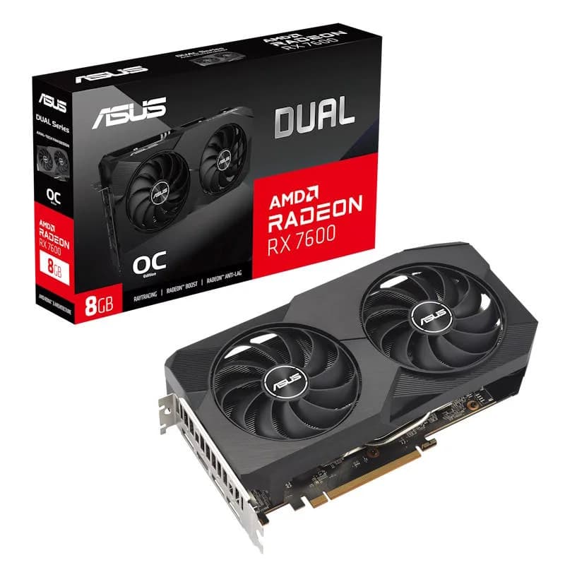 Asus Dual Evo Radeon RX 7600 OC 8GB GDDR6