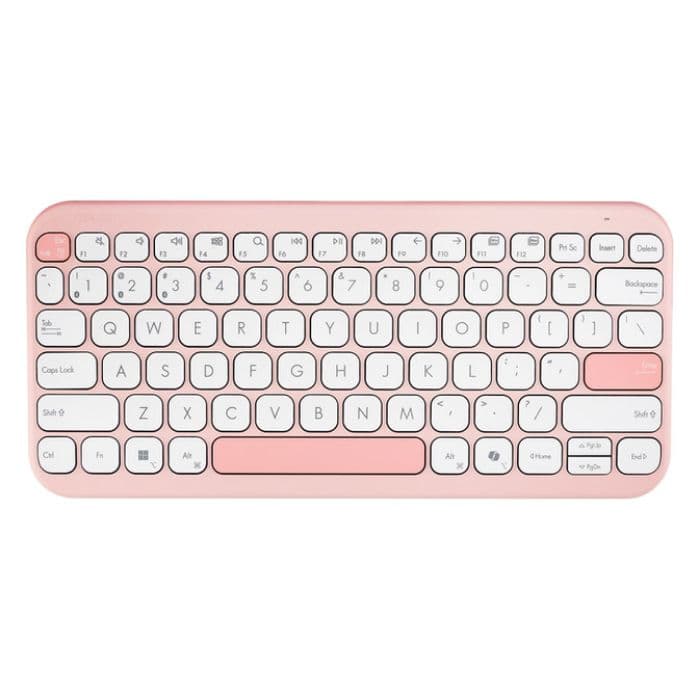 Teclado Asus KW100 Marshmallow Copilot Sem Fios Rosa
